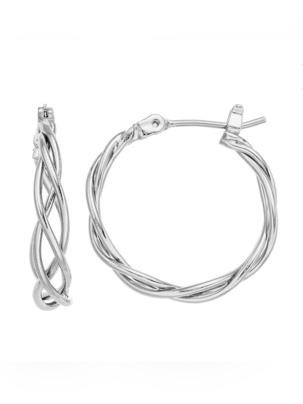 Simply Vera Vera Wang NWT Lattice Hoop Earrings